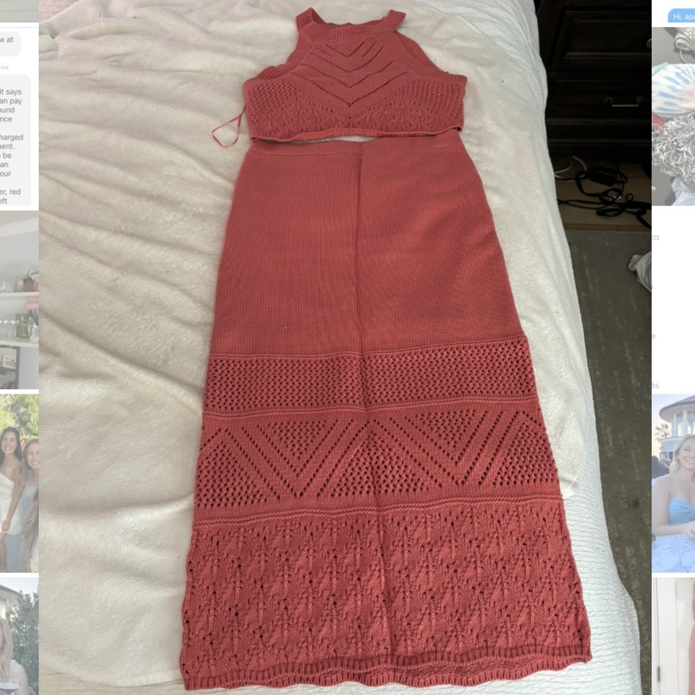 House of Harlow two piece knit set